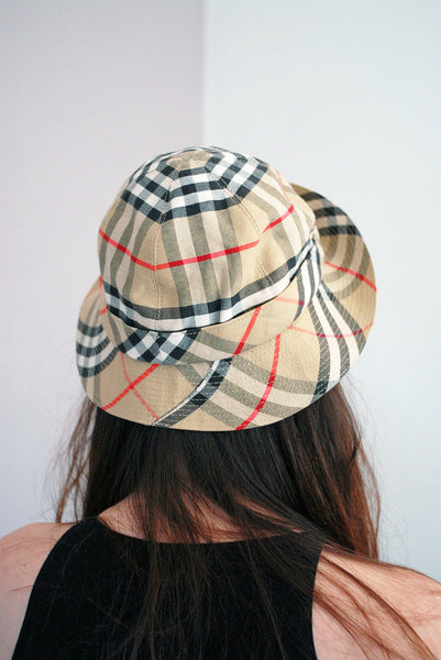 Vintage Burberry Nova Check Bucket Hat