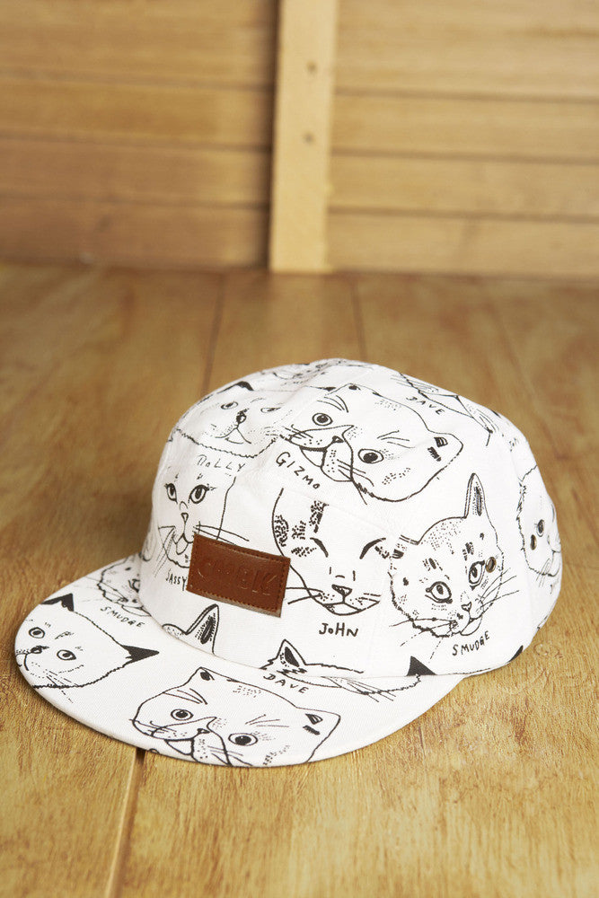 CMBK Cat Hat 5 Panel Cap (White)