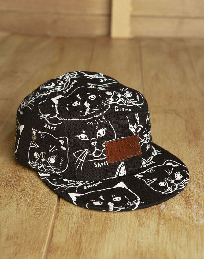 CMBK Cat Hat 5 Panel Cap (Black)