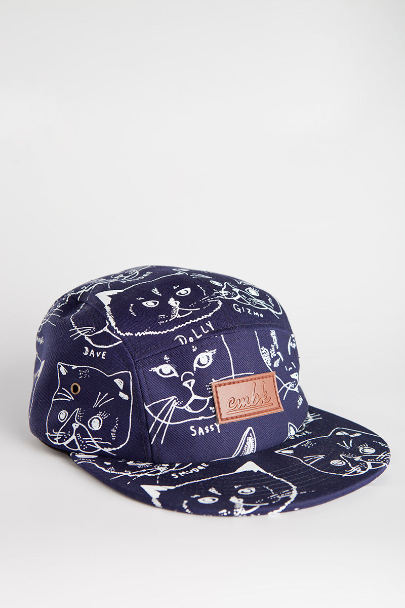 CMBK Cat Hat 5 Panel Cap (Navy)