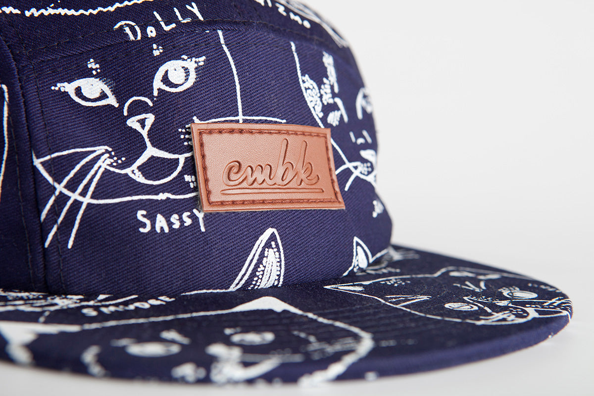 CMBK Cat Hat 5 Panel Cap (Navy)