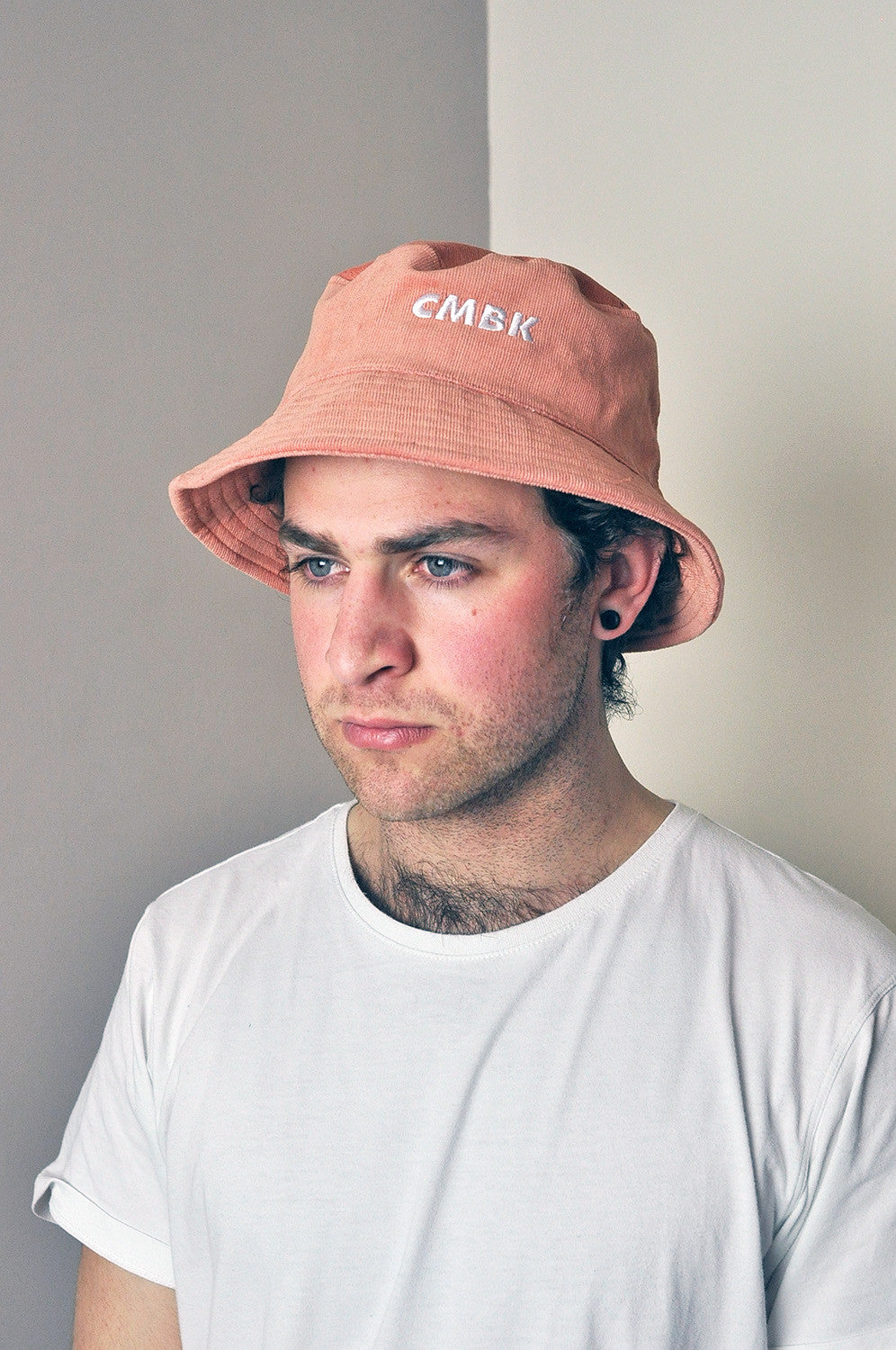 CMBK Peach Corduroy Bucket Hat