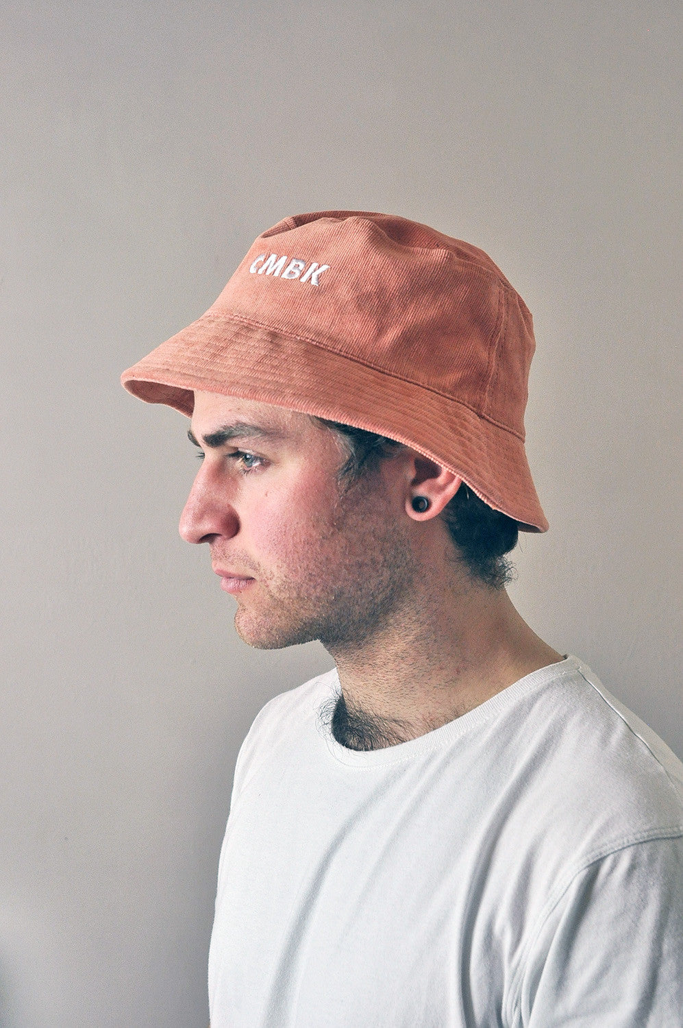 CMBK Peach Corduroy Bucket Hat