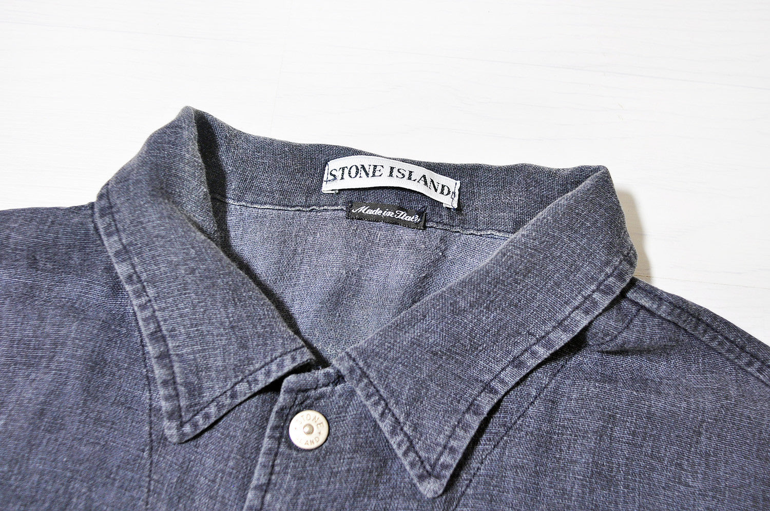 Vintage Stone Island Dark Grey/Blue Long Sleeve Shirt