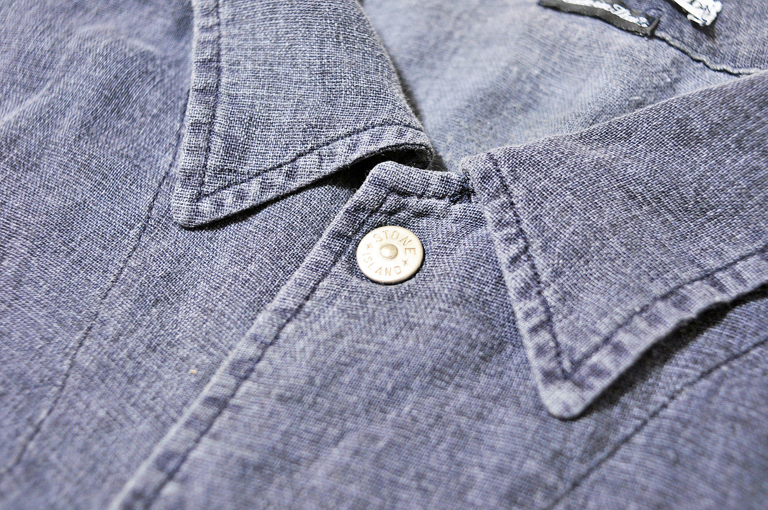 Vintage Stone Island Dark Grey/Blue Long Sleeve Shirt