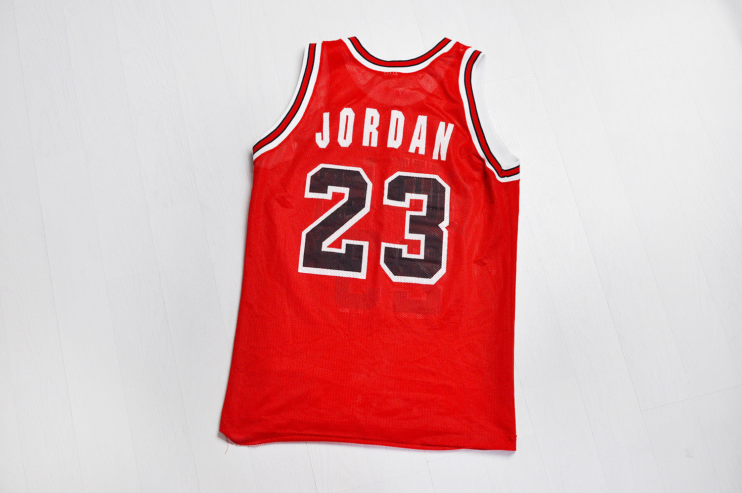 Vintage Champion Original Chicago Bulls 'Michael Jordan 23' Red/White Jersey