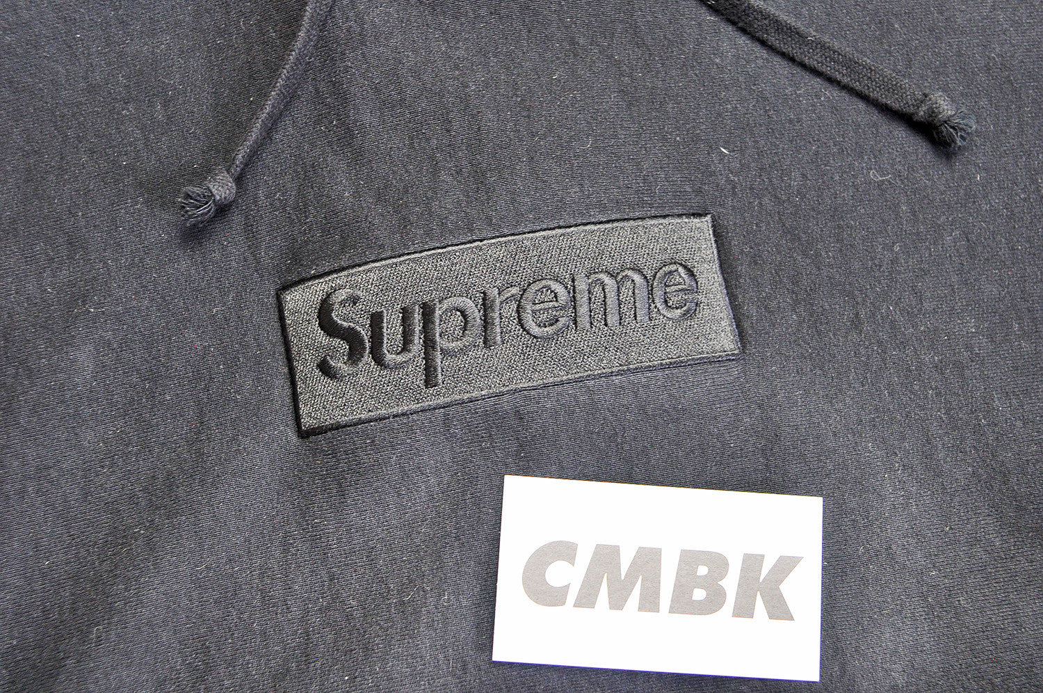 Supreme Black/Black Tonal Hoodie/Sweater