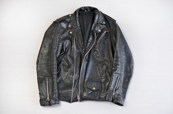 Vintage Leather Perfecto Black Biker Jacket