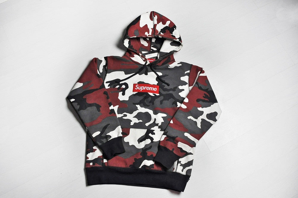 Supreme Red Camo Box Logo Hoodie – CMBK