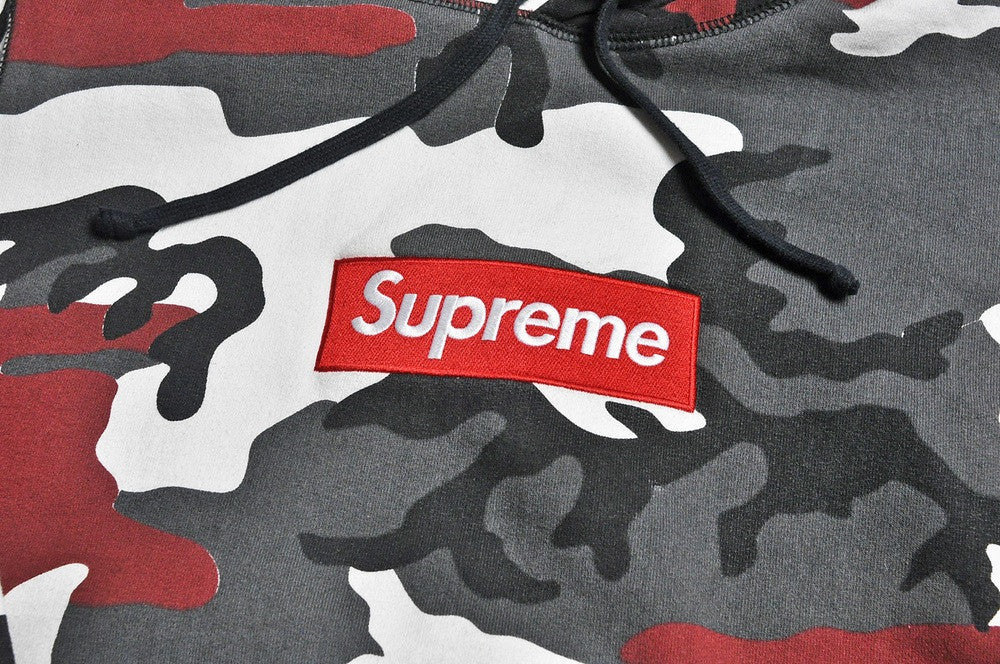 Supreme FW13 Snow Camo Box Logo Hoodie - Size Medium 100% Authentic