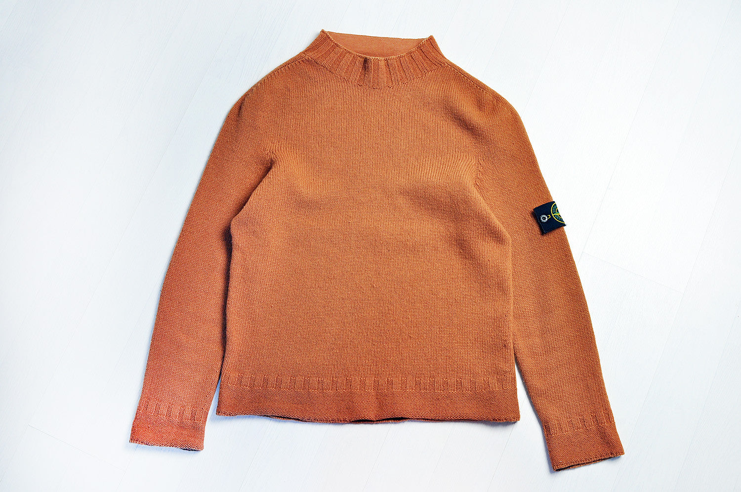 Vintage Stone Island Rustic Orange Lana Wool Knit Jumper/Sweater