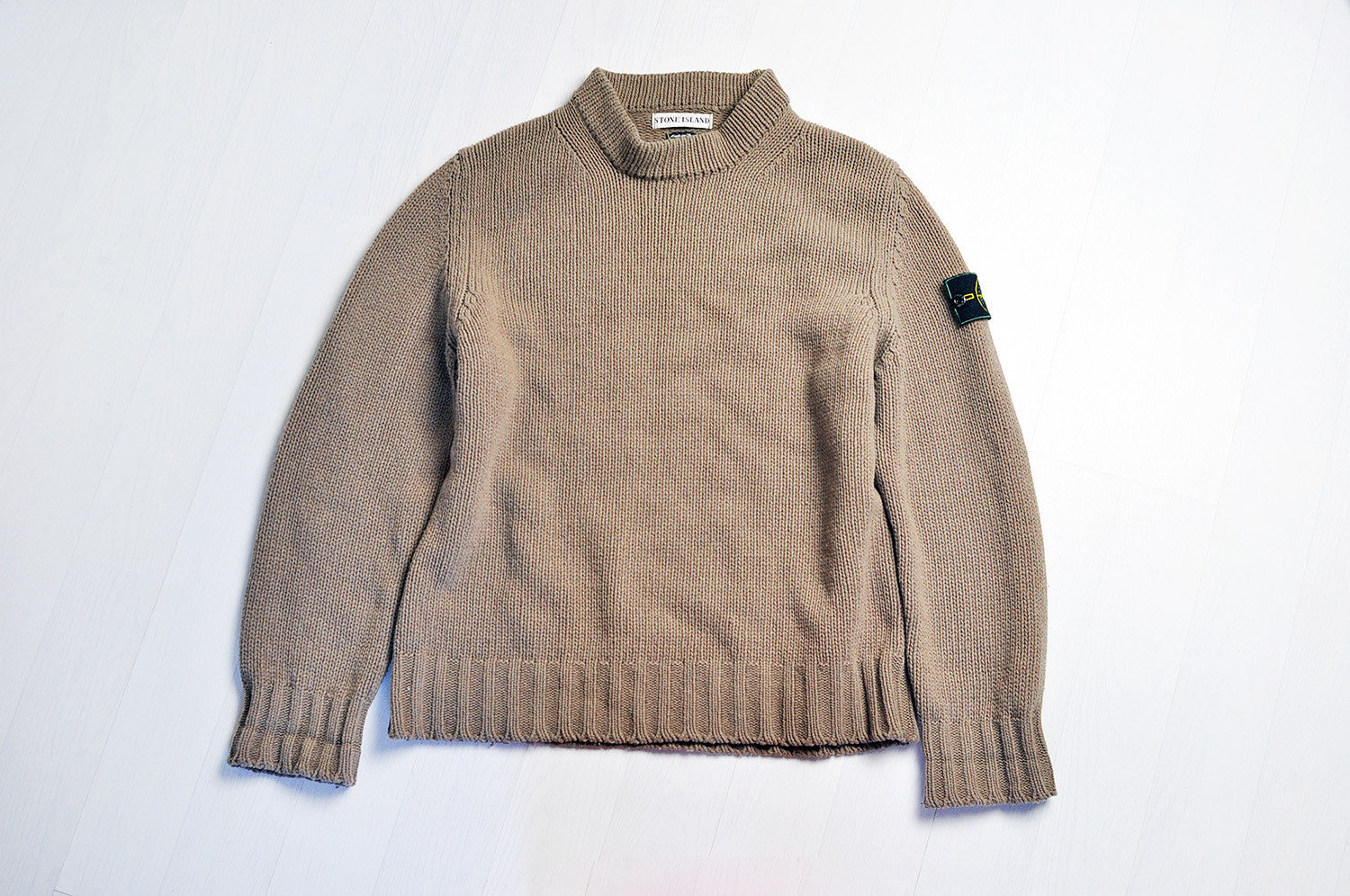 Vintage Stone Island Khaki/Olive Knit Jumper/Sweater