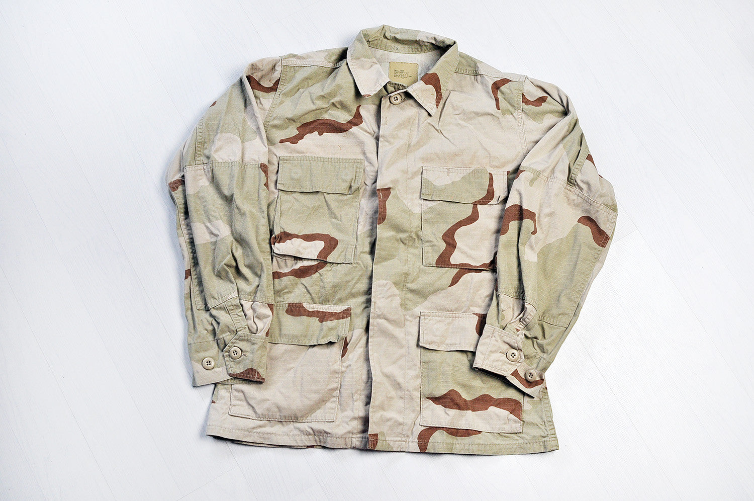 Vintage Tanned Dessert Camo Heavy Shirt Jacket