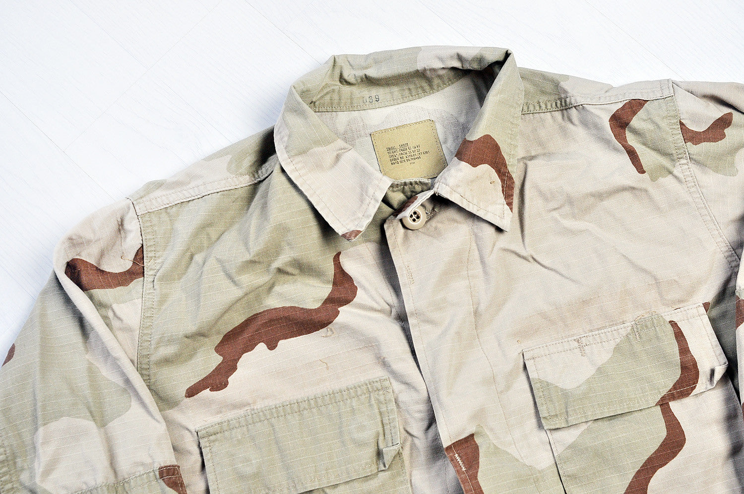 Vintage Tanned Dessert Camo Heavy Shirt Jacket