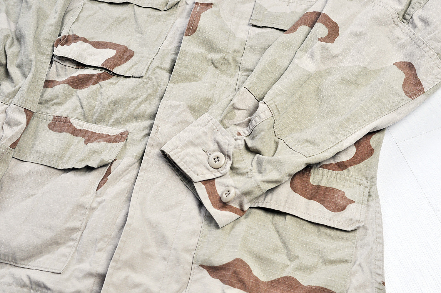 Vintage Tanned Dessert Camo Heavy Shirt Jacket