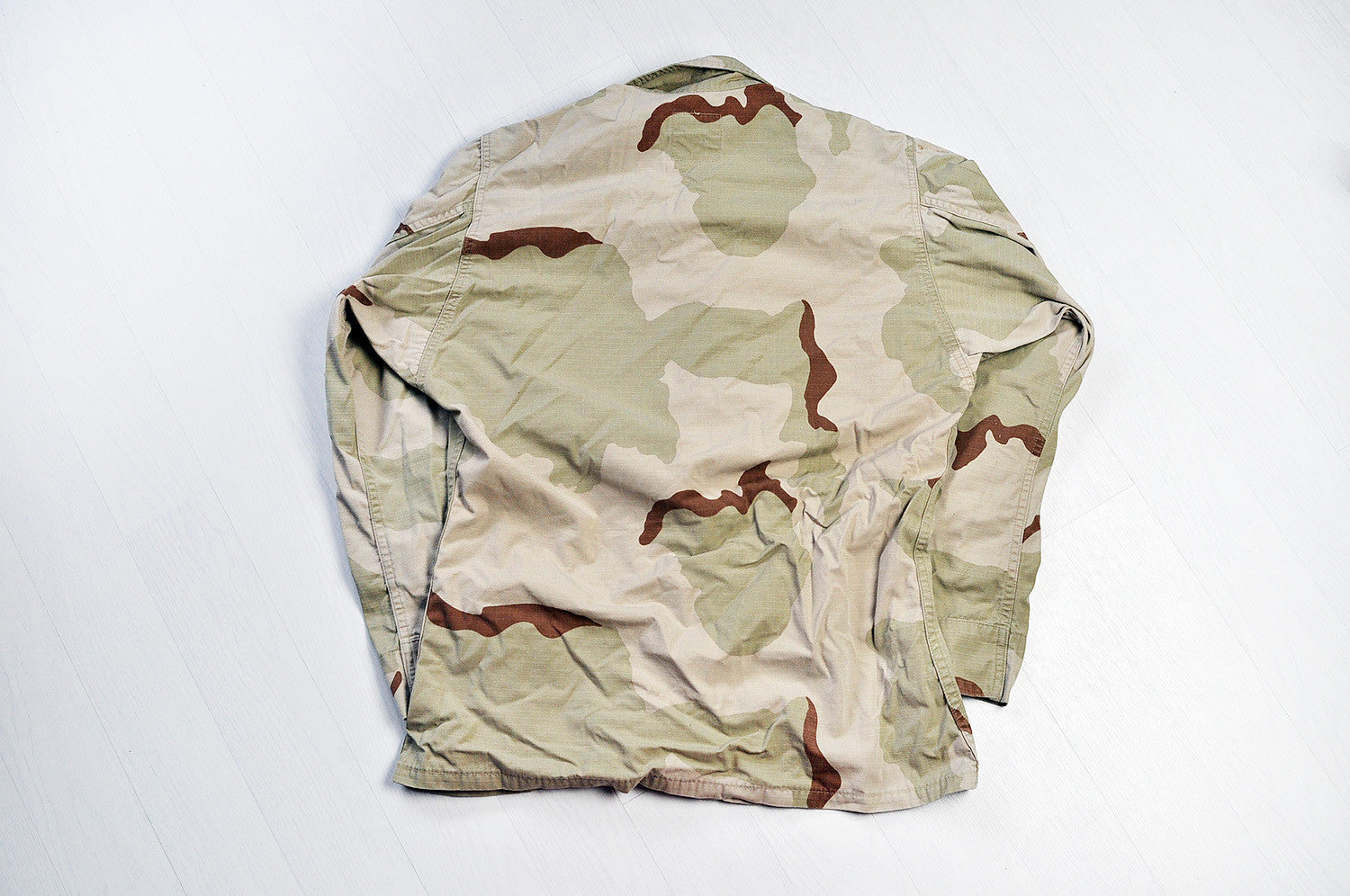 Vintage Tanned Dessert Camo Heavy Shirt Jacket