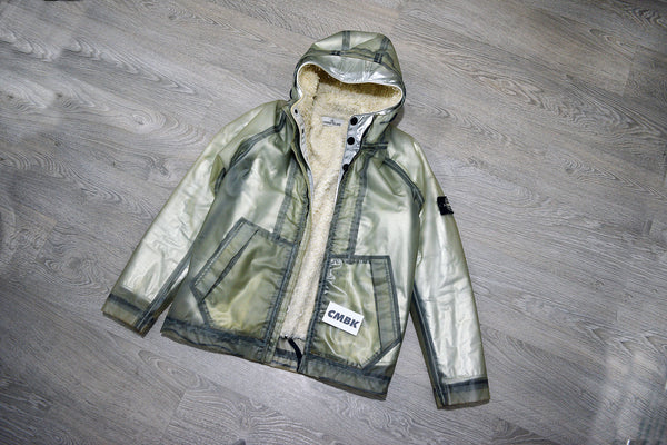Stone Island Poly Cover Composite Jacket, Grey/White Sheer Lining
