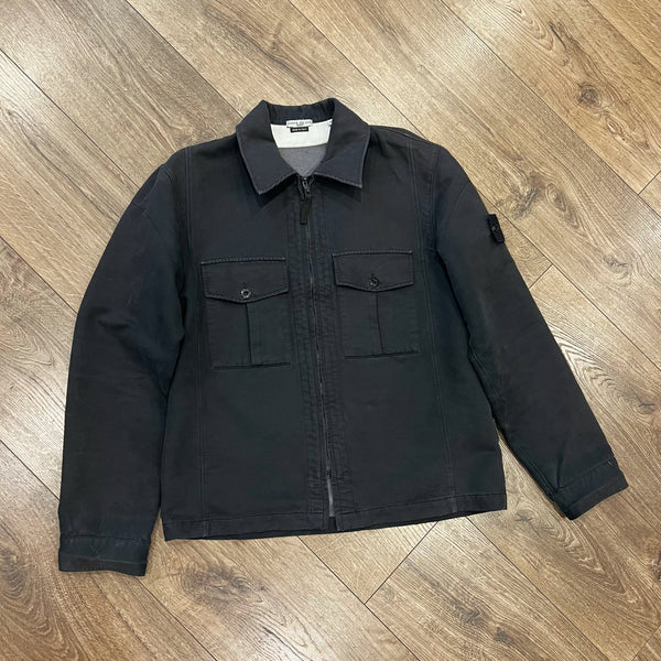 Vintage Stone Island Black Over Shirt Jacket