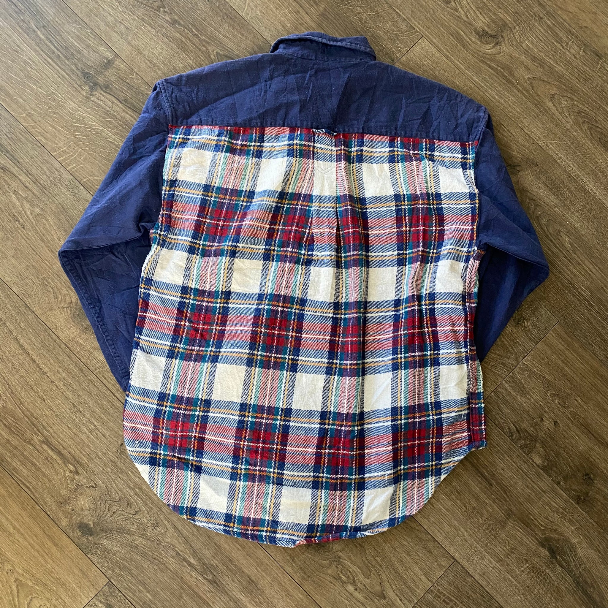 Vintage Plaid Flannel Checkered Over Shirt